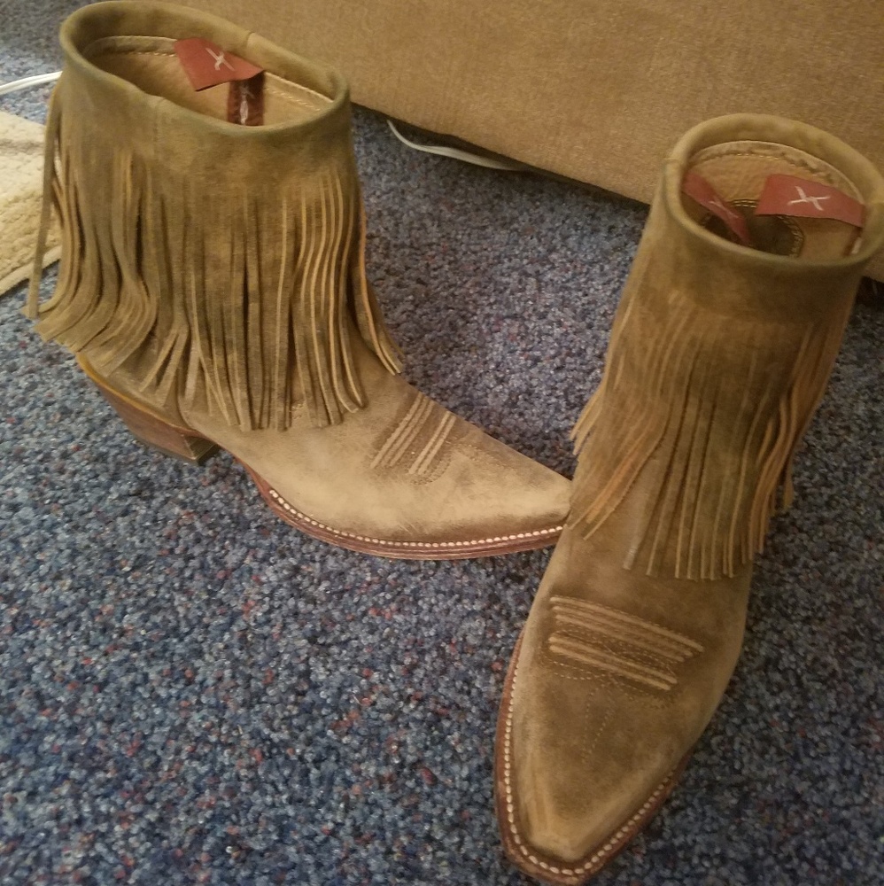 Twisted X Fringe boots